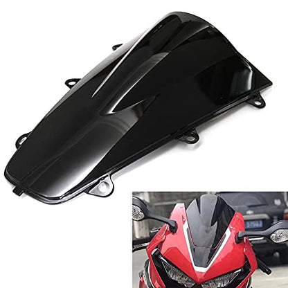 Black Windshield Fit for Honda CBR1000RR 2017 2018 Motorcycle ABS Windscreen Motorbike Wind deflector