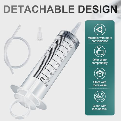 MoKitDora Brake-Clutch Fluid Bleeder Kit Hydraulic Disc Brake Bleed Tool 100ML Hose Universal Oil Fluid Extractor for Harley Motorcycles Cars Trucks Scooters Quads Repair Maintenance