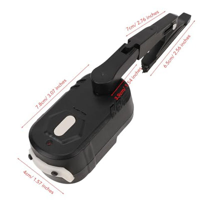 RiToEasysports Motorcycle Helmet Wiper Motorbike Visor Wiper Universal Helmet Rechargeable 2 Speed Switch 800mAh Battery with Extendable Bracket for Most Motorcycle Electric Vehicle