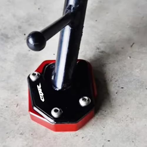 Motocycle Kickstand Side Stand Enlarger Pad Fit with Honda CB125R CB300R CB400 CB500F CB600F CB650R CB900FCBR250R CBR600RR CBR650R NC700S/X NC750X Intergra NC700(Black) - color: SSE - Black