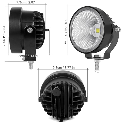 4 Inch Led Pod Light IP68 White LED Work Light Bar Car 12V 24V Led Flood Beam For Trailer Motorcycle Truck 4x4 Off Road Pick-up Deck Dock Marine Auxiliary Fog Driving Lights 2PCS - color: White