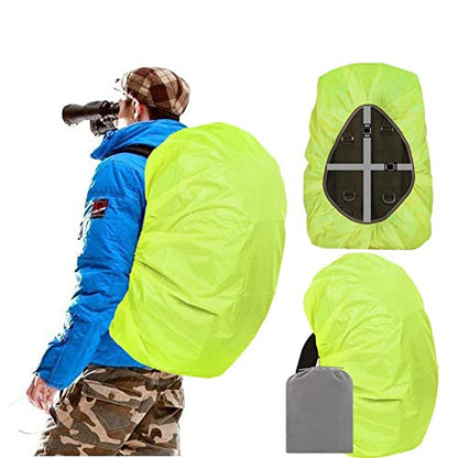 Joy Walker Waterproof Backpack Rain Cover, 12000mm Ultra-Waterproof, Upgraded Ultra-Strong Multilayers, Antislip Buckle Strap - color: Light Green, size: XXL (for 70-90L backpack)