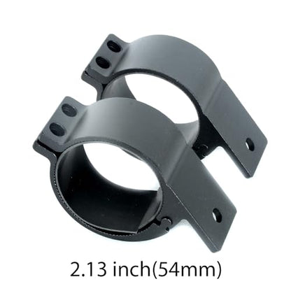 2.13 Inch Bull Bar Tube Mount Clamps JIUHUAN LED Light Bar Mounting Brackets Roof Roll Cage Holders for Offroad Trucks ATV SUV 2pcs - size: 2.13inch-L001