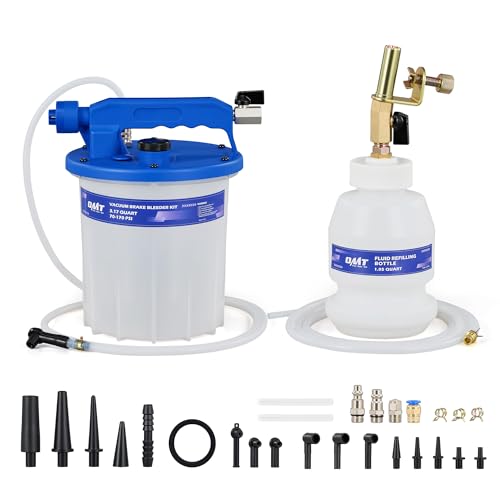 Orion Motor Tech 3L Vacuum Brake Bleeder Kit, Pneumatic Brake Fluid Bleeder Kit with 3.2 qt Brake Fluid Extractor 1L Refilling Bottle 20 Adapters, One Person Brake Bleed Fluid Pump Brake Bleeding Tool - size: 3L Upgraded Set
