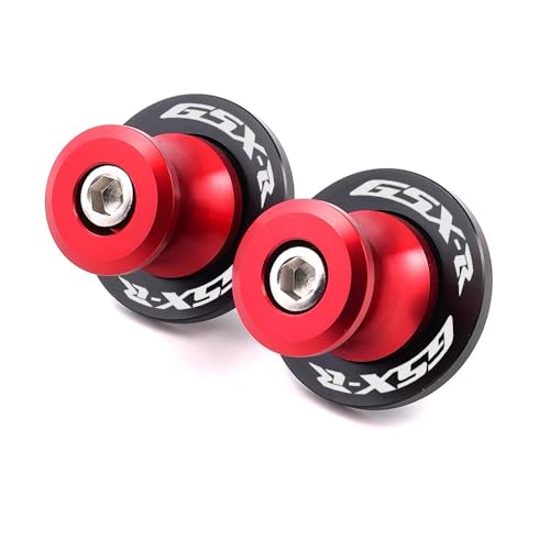 Motorcycle Swingarm Spools Sliders,Motorcycle Bobbins for Paddock Stand & Crash Protection,M8 screw,Compatible for Suzuki GSXR 125 250 300 600 750 1000 GSX-R600 GSX-R750 GSX-R1000(Red) - color: Red