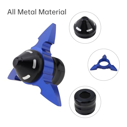 Windance 4pcs Front Wheel Frame Sliders Aluminum Alloy Dart Shape Front Fork Crash Protection Cup for Motorcycles Motocross Moped Scooters Dirt Pit Bikes (Blue) - color: Blue