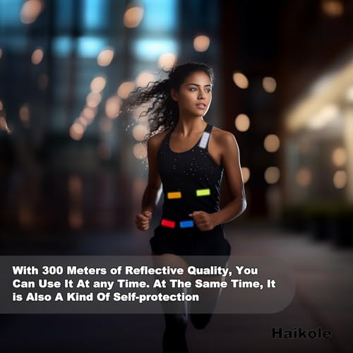 Reflective Tape 50PCS Reflective Tape Outdoor Waterproof,Safety Warning Reflective Stickers for Vehicle,Bicycles,Motorcycles,Helmet,Mailbox Bag (50, Rectangular 5-Color) (50, Rectangle)