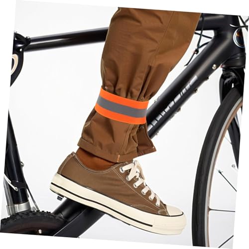 Kisangel 4pcs Adjustable Elastic Arm and Leg Bands for Night Cycling Running and Walking Enhanced Safety Gear for Outdoor Activities