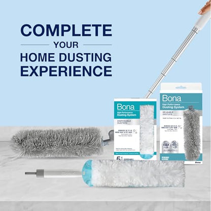 Bona Reusable Duster Refills - 2 Pack - High Performance Dusting System - Microfiber Dusters Remove Dust and Pet Hair for Whole-Home Cleaning - style: Washable Duster Refills - 2 Pack
