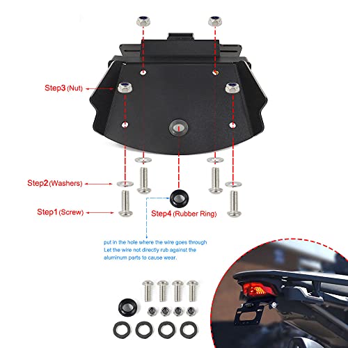 Xitomer Tail Tidy Fit for RA1250S Pan America 1250 / Special 2021-2026, Fender Eliminator with LED Light, Compatible with OEM/Stock Turn Signal