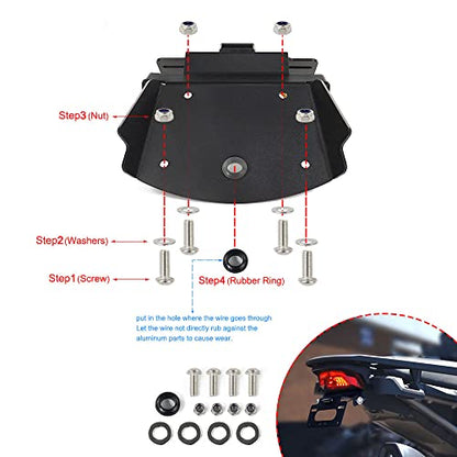 Xitomer Tail Tidy Fit for RA1250S Pan America 1250 / Special 2021-2026, Fender Eliminator with LED Light, Compatible with OEM/Stock Turn Signal