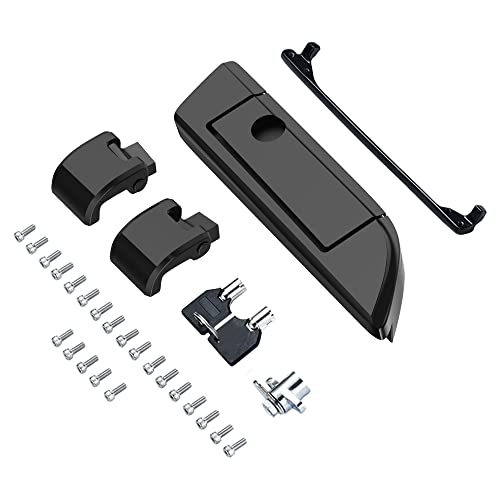 Moto Onfire Black Hole Tour Trunk Luggage Latches Hinges Fit for AB Harley Touring Razor Chopped King Tour Trunk Luggage - color: Black Hole