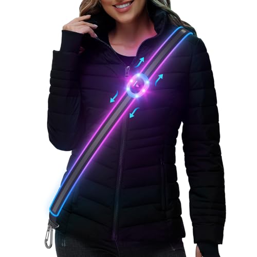 Reflective Sash for Walking at Night, Led Reflective Running Belt for Women & Men, Rechargeable High Visibility Safety Reflective Gear, Adjustable Light Reflector Vest Wear for Cycling Jogging