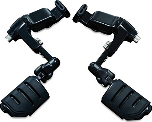 Kuryakyn 3990 Motorcycle Foot Control: Ergo III Cruise Mounts with Trident Dually ISO Pegs for 2001-17 Honda Gold Wing GL1800, F6B, and Valkyrie Motorcycles, Gloss Black