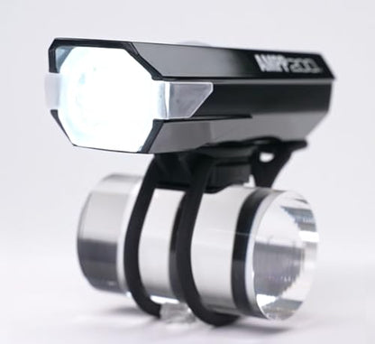 CATEYE AMPP USB Rechargeable Bike Light – High Visibility Super Bright OptiCube™ Headlight for Commuters, Road Cyclists & Mountain Bikers, Day & Night Riding Modes, IPX4 Waterproof, Tough & Durable - style: Ampp200