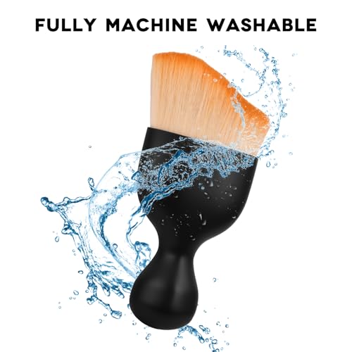 4-Piece Car Detail Brush Set - Soft Curved Flexible Bristles, Ideal for Interior Cleaning & Crevice Detailing
