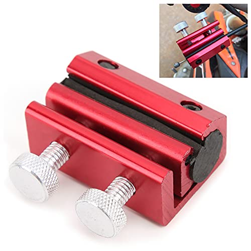 Cable Lubricator Tool Chain Lubrication Tool for Motorcycle ATV Aluminum Rubber Replacement (Red) - color: Red