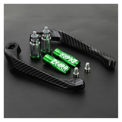 Motorcycle Handlebar Handle Grips Guard Brake Clutch Levers Protector for KAWA&SAKI Ni&nja ZX-4RR ZX 4RR ZX 4 RR 2023 2024 2025 Hand Guards - color: Handle green
