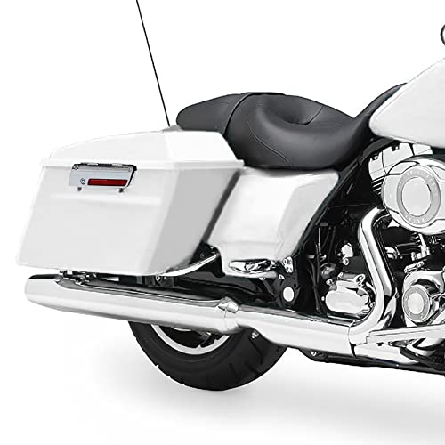 XMT-MOTO Hard Saddlebags Saddle bags Fit for Harley 1994-2013 Touring models road glide road king ultra street glide electra glide and 1984-2017 Softail models White - color: White, size: Standard