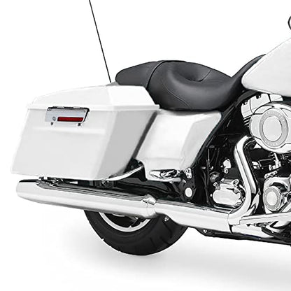 XMT-MOTO Hard Saddlebags Saddle bags Fit for Harley 1994-2013 Touring models road glide road king ultra street glide electra glide and 1984-2017 Softail models White - color: White, size: Standard