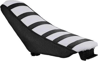 Electric Dirt Bike Seat Cover for Yozma In 10 E-Bike Non-Slip Soft Cushion Black - color: black background white stripes
