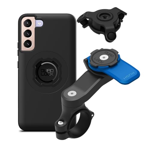 Quad Lock Motorcycle Handlebar Mount Kit with Vibration Dampener and MAG Phone Case for Samsung Galaxy S22 Plus - size: Galaxy S22+