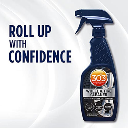 303 Products Wheel and Tire Cleaner - Cleans Both Wheels and Tires Effectively - Tough on Brake Dust - Removes Tire Browning - Foaming Formula, 16 fl. oz. (30590) Packaging May Vary - size: 15.5 Ounce (Pack of 1)