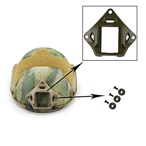 Tactical Helmet NVG Mount Shroud Steel Sports Camera Bracket Base for Fast Helmet - color: OD