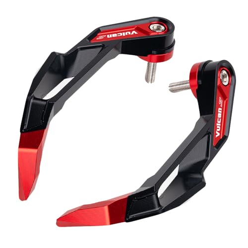 MOWOK Fit for Vulcan S 650 900 Vulcan S650 S900 650s VN650 EN650 VulcanS 2015-2023 2024 2025 Accessories Motorcycle Clutch Brake Lever Hand Guards handguard Handlebar Protector (Red) - color: Red