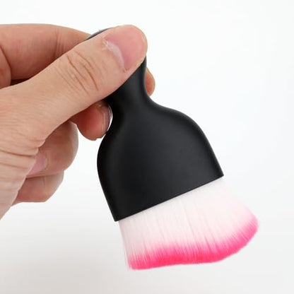Car Detailing Brush, Soft Bristle Cleaning Brush, Scratch-Free Auto Duster Tool for Dashboard, Air Vents, Leather & Interior Cleaning (Black&Rose) - color: Black&Rose