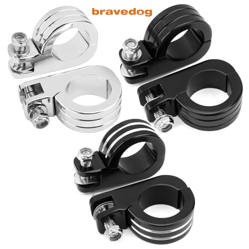 1 1/2" (38mm) Highway Foot Peg P-Clamp Mounting Kits Compatible with Engine and Compatible for Harley Touring Road King Engine Bars