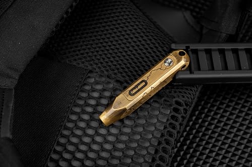 OKNIFE Otacle D1 Cracked Brass Small EDC Multi Bit Pocket Screwdriver, 8 in 1 Mini Precision Screwdriver Set, S2 Steel Magnetic Bits for Work or Daily Use - color: Cracked Brass