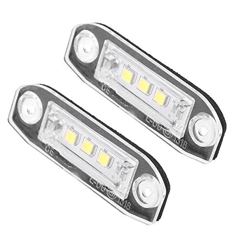 X AUTOHAUX 2pcs LED License Plate Light Car Number Lamp Bulb White Light