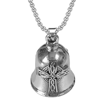 Protective Metal Accessory - Motorcycle Bell, Unique Legend Biker Riding Bell Hanger | Keychain Motorcycle Bells with - color: necklace