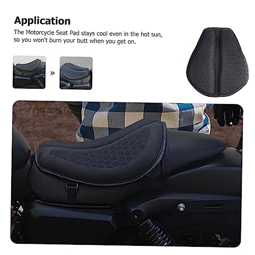 Breathable Mesh Motorcycle Seat Pad Half Cover Buckle Design for Motorbike