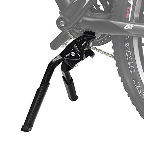 BV Bike Stand Heavy Duty for 24"-28" E-Bike - Bike Kickstand Supports Up to 77 lbs - Adjustable & Foldable Kickstand for Adult Bike with Center Mount & Secure Support - Strong & Durable for Ebikes - style: Heavy Duty- Ebike