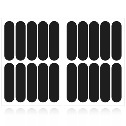 20Pcs Black Reflective Stickers, Motorcycle Helmet Safety Stickers, Night Visibility Safety Reflective Tape for Bicycle, Outdoor (7x1.8cm)