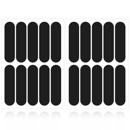20Pcs Black Reflective Stickers, Motorcycle Helmet Safety Stickers, Night Visibility Safety Reflective Tape for Bicycle, Outdoor (7x1.8cm)
