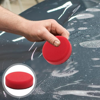 Amosfun Car Detailing Kit Waxing Polishing Sponge Hand Polishing Pad Buffer Polisher Pad for Cars Motorcycles Boats Home Furniture