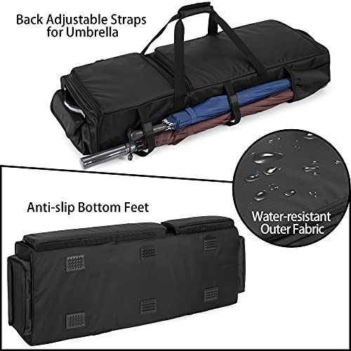 samdew Under Seat Storage Bag Fit for SuperCrew Cab & Crew Cab, Back Seat Double-Compartment Organizer for Truck, Practical Underseat Tool Box with Inner Dividers & Multiple Pockets (Patented Design)