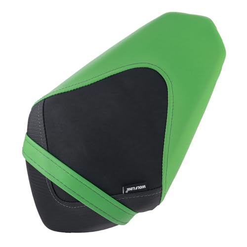 Motorcycle Ninja 400 Z400 Front Driver Rider Solo Seat Cowls Anti Slip Rear Passenger Seat Covers Cushion Pad for Ka-wasaki Ninja400 Ninja-400 Z 400 Z-400 2018 2019 2020 2021 2022 2023 (Green-Rear) - color: Green-Rear