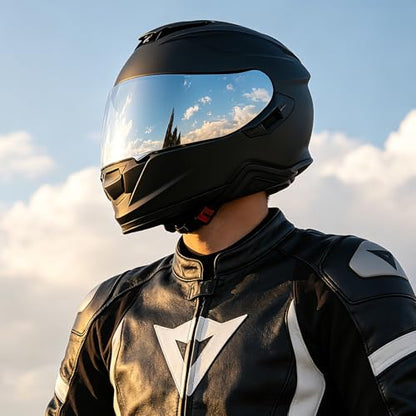 GT Air Visor Repalcement for GT Air 2, Outer Face Helmet Shield Compatible with CNS-1/Neotec/TC-5/TC-9 Accessories (Chrome Silver) - color: Chrome Silver