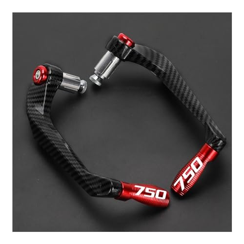 Brake Lever Guard Protector Motorcycle Handlebar Grips Guard Brake Clutch Levers Protector For SU&ZUKI GSR750 GSXS750 GSXR750 GSR GSX-S GSXR 750 1999-2024 - color: Red with lo-go