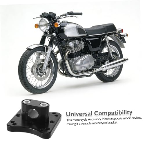 Operitacx Motorcycle GPS Bracket Aluminum Alloy Phone Navigation Holder with Weather Resistant Design and Universal Compatibility for Secure Handlebar Mounting