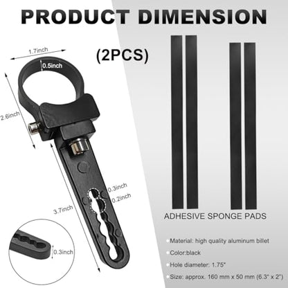 Wevdn 2 PCS Roll Cage Clamps LED Bracket, 360 Adjustable Mount for 1.75'' Roll Cage Bull Bars, Light Mount for Cars Trucks ATV UTV, Car Accessories