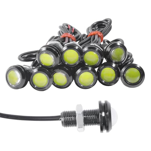10PCS Puddle Lights for Cars,LED Lights for Car,Car Accessories 12V Eagle Eye LED Fog DRL Daytime Running Light,Automotive Replacement Combo Turn Signal Fog Lights,Fits Cars,Motorcycle (White)