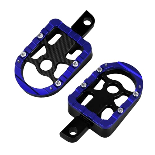 Motorcycle Front Rear Floorboard Footboard Fit For Harley Touring Road King Road Glide Street Glide Electra Glide Ultra Limited 1984-2025 (Blue Passenger Floorboards) - color: Blue Passenger Floorboards
