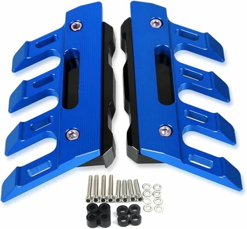 Motorcycle Front Fender Side Protection Guard Mudguard Sliders Front Fork Protector Guard Block for Honda Grom 125 MSX125 - color: Blue