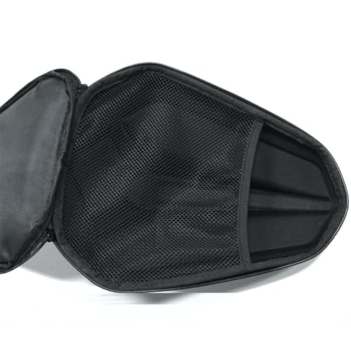 NIGHT CAT Tail Bag Multifunctional Waterproof Saddle Bag Motorcycle Rear Seat Universal Storage - color: Black