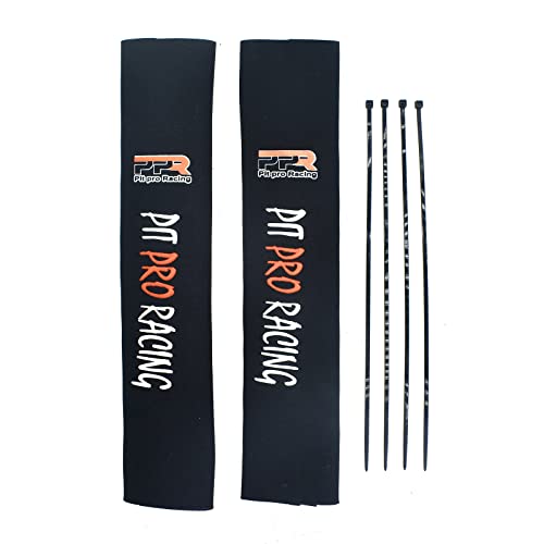 Front Fork Protector, Shock Absorber Guard Wrap Cover Fits for CRF YZF KLX Dirt Bike Motorcycle ATV Quad Motocross - size: Front Protector